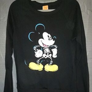 Disney Black Crewneck Sweater with Classic Mickey Design